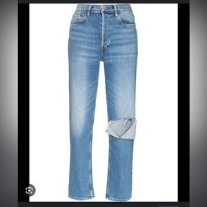 RE/DONE 70s High Rise Stove Pipe Jeans NWOT